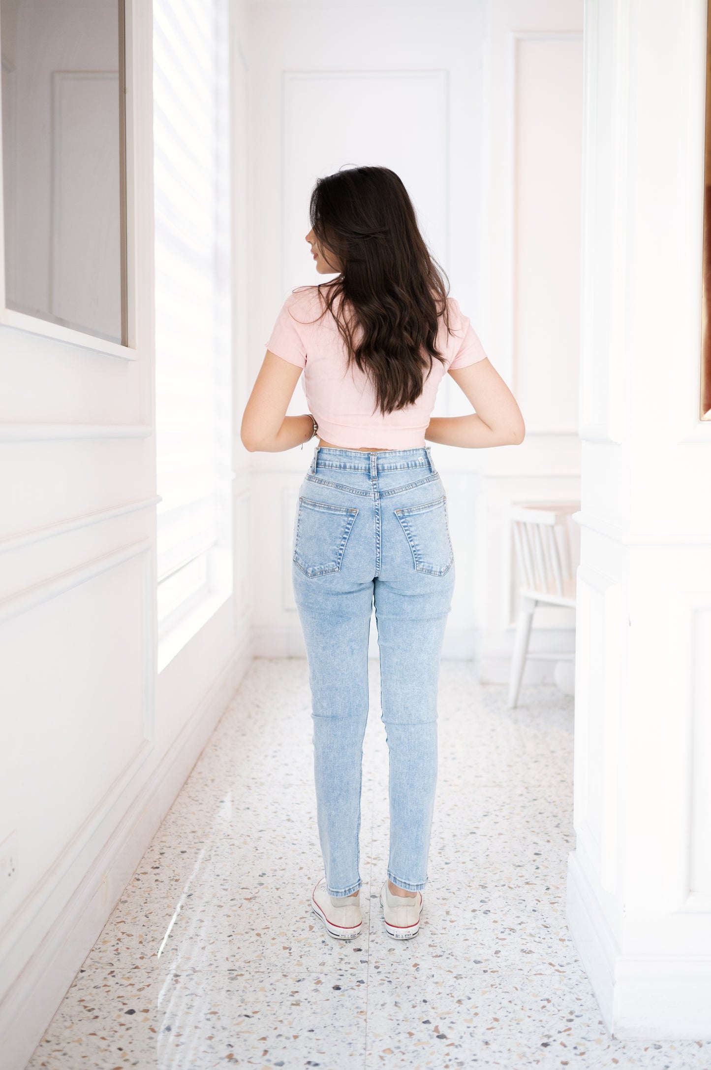 High Waist Straight Jeans